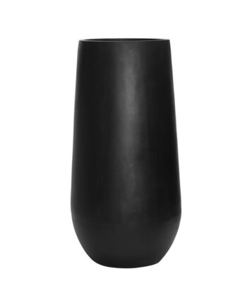 fiberstone pot mat zwart rond