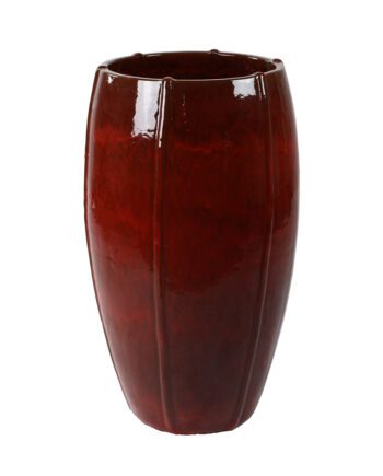 Hoge pot ossenbloed rood 74cm
