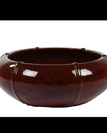 Schaal donker rood 55cm
