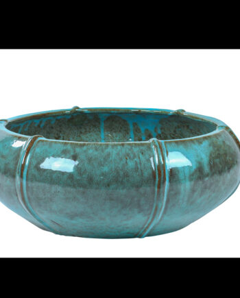 Schaal aqua kleur 55cm