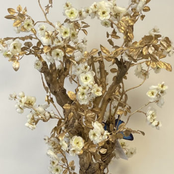 Kunst bloesemboom goud