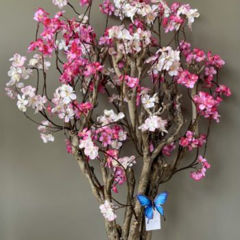 Kerselaar roze kunstboom - 110cm