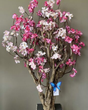 Kerselaar roze kunstboom - 110cm