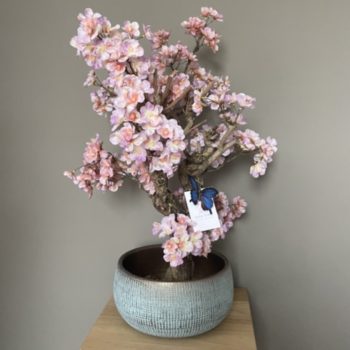 Kunstbloesem boompje oud roze