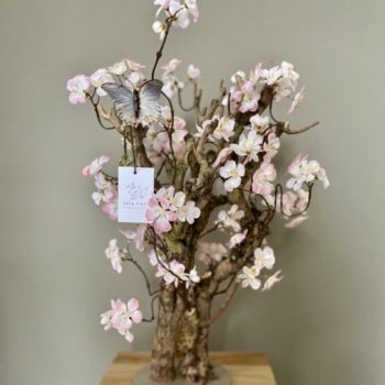 Kunst bloesemboom kerselaar licht roze