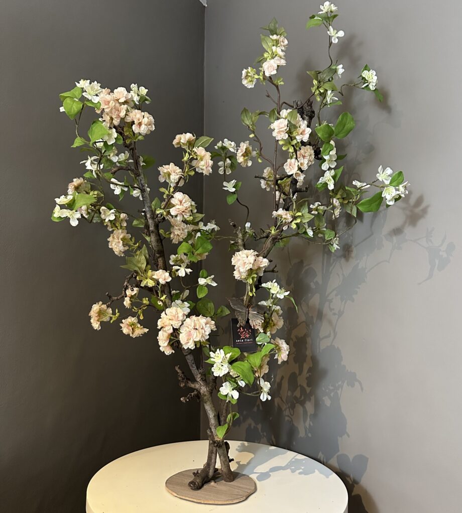 Kunstbloesem - boom - 110-120cm - Peach wit