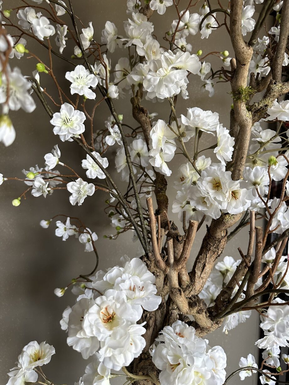 Kunst kersen bloesemboom - Rituals boom - Sakura boom - Japanse bloesemboom - wit - 120cm - *AANBIEDING*