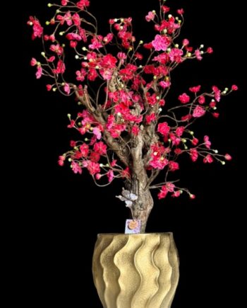 Sakura bloesem - kunst bloesemboom - fel roze - 75cm hoog - Rituals  - op echt hout