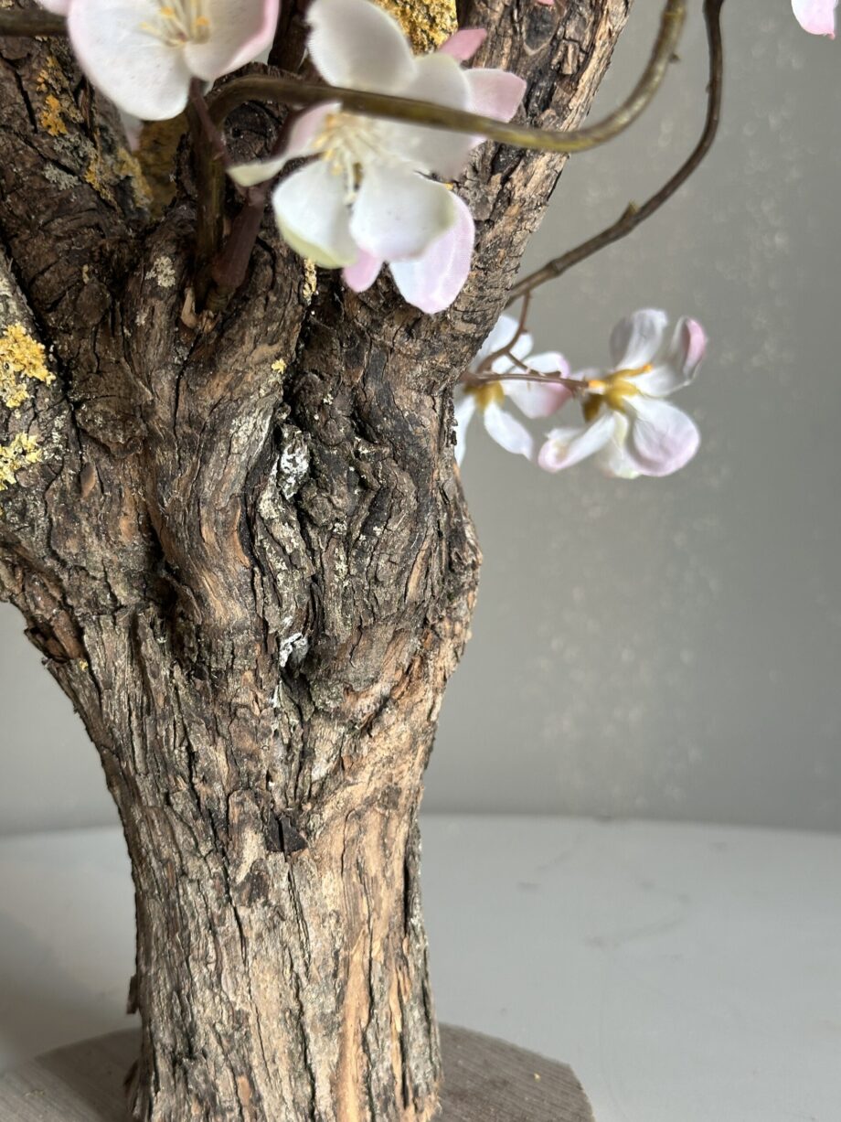 Mini Kunst bloesemboom - 50cm hoog - zacht roze Kerselaar