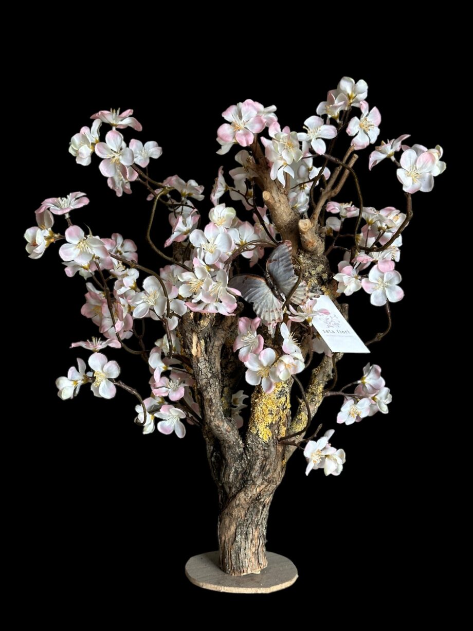 Mini Kunst bloesemboom - 50cm hoog - zacht roze Kerselaar