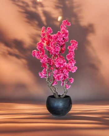 Kunst bloesemboom - fel roze - 90cm - 'nieuwe' Fluffy boom